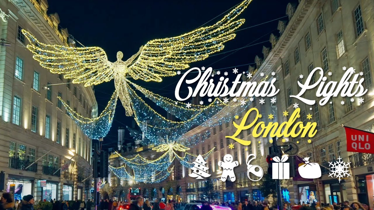 🎄 London's Magical Christmas Lights 2023 🌟🇬🇧 Relaxing 4K 1 Hour Night Walk HDR HD YouTube