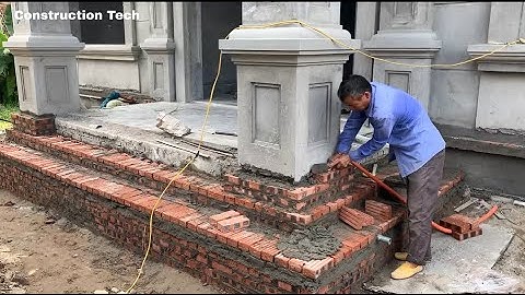 How to Build a Perfect Outdoor Staircase with a Three-Level Design Quickly and Accurately