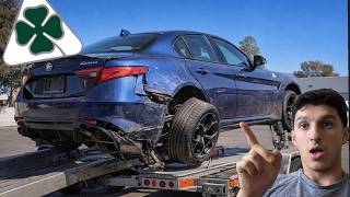 I BOUGHT A WRECKED ALFA ROMEO GIULIA QUADRIFOGLIO & REBUILT IT AT HOME