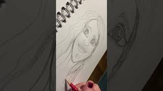 Drawing with graphite pencil #art