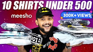 10 BEST CASUAL SHIRTS UNDER 500 FOR MEN on MEESHO ? Biggest Shirt Haul Review 2023 | ONE CHANCE