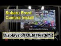 Subaru Front Camera Install on OEM screen - 2013 BRZ (works for all models) - Subaru FRAC Adapter