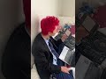 ビビりな彼氏にホラー映像見せてみたら面白すぎたwww #shorts #るあげ #カップル
