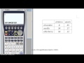 chi-squared test on the casio fx-9860 - YouTube