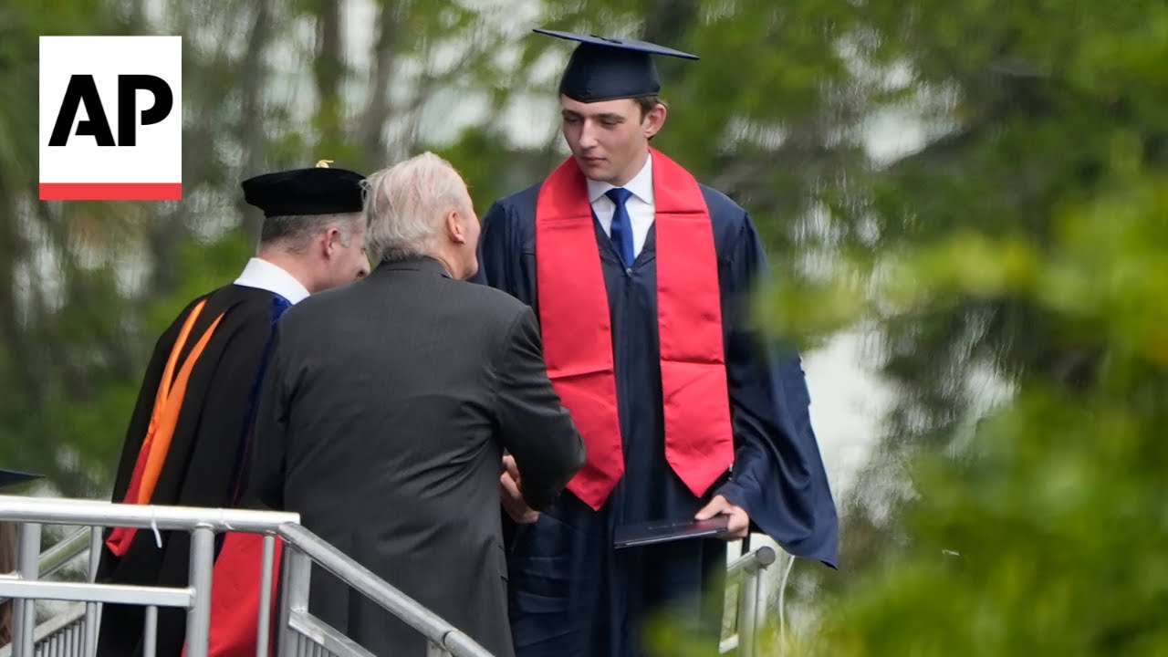 Barron Trump TOWERS Over Everyone At High School Graduation