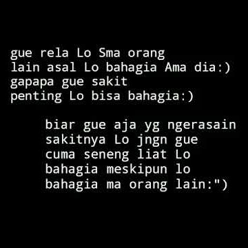 Penting lo bisa bahagia - Status WA