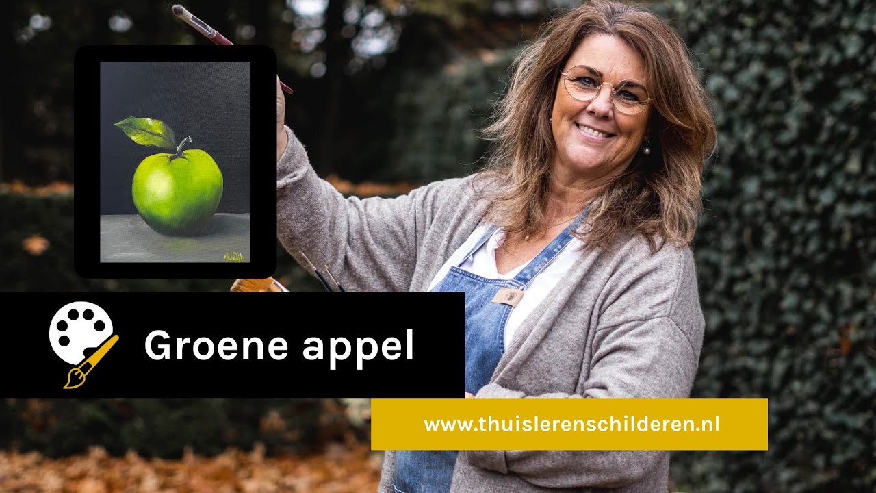 Online schildercursus - Groene appel