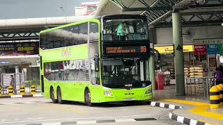 SG6089T 89 (MAN A95) departs & SBS3640J OFF SVC (Volvo B9TL) parking at Hougang Ctrl SG6089T 89 (MAN A95) departs & SBS3640J OFF SVC (Volvo B9TL) parking at Hougang Ctrl