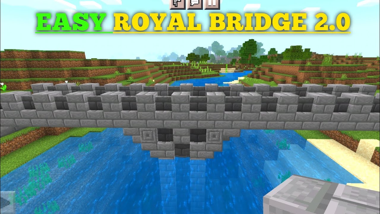 HOW TO BUILD A ROYAL BRIDGE IN MINECRAFT #minecraft - YouTube