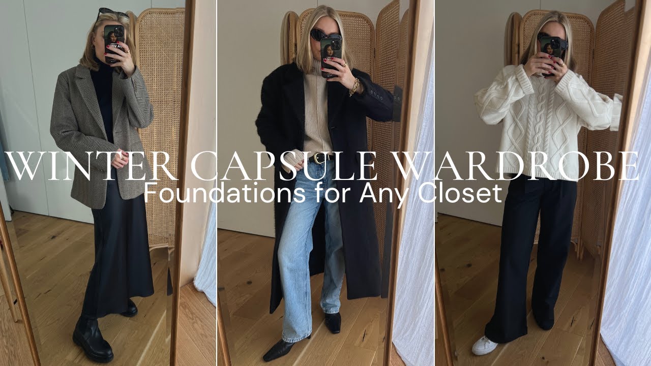 1 MONTH WINTER WORK OUTFITS, 12 clothing pieces 💼, Winter Work Capsule  Wardrobe