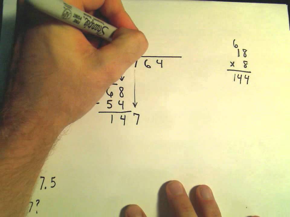 Arithmetic Basics Long Division Of Numbers Dividing By A Two Digit Number Youtube