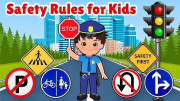 Safety Rules for Kids with Fun Quiz | Educational video for kids | #safetyrulesforkids #safety #quiz