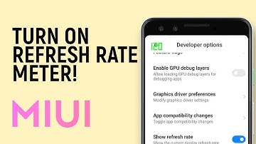 How to Turn ON Refresh Rate Meter in MIUI