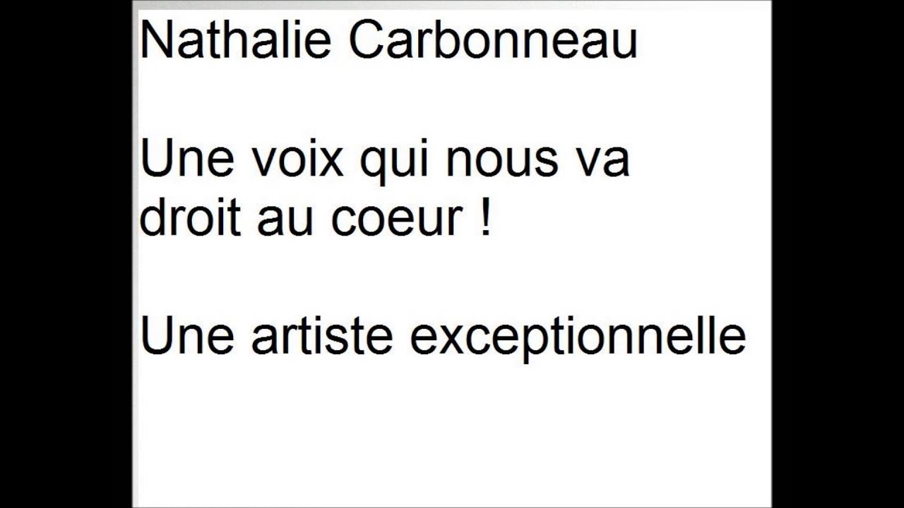 Nathalie Carbonneau Je Me Battrai Pour Moi