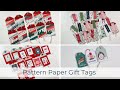 12+ Days of Holiday Cards & Gift Tags | Day #3 | Pattern Paper Gift Tags