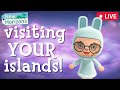 🔴 Visiting MORE subscriber islands!!! | Live Stream | Animal Crossing New Horizons