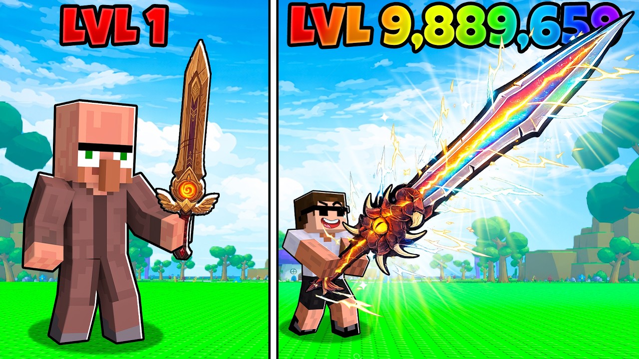 Upgrading from NOOB to GOD Sword in Roblox!