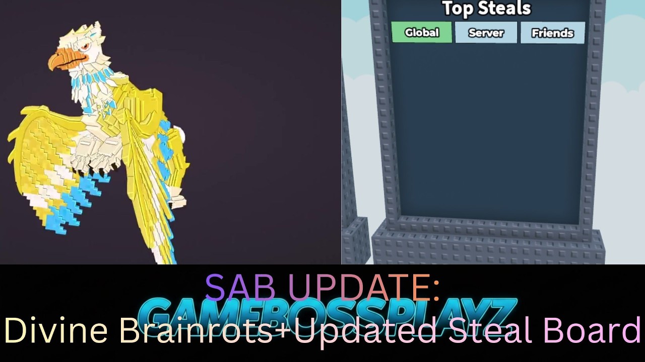 SAB Update: Divine Brainrots + Updated Steal Board - YouTube