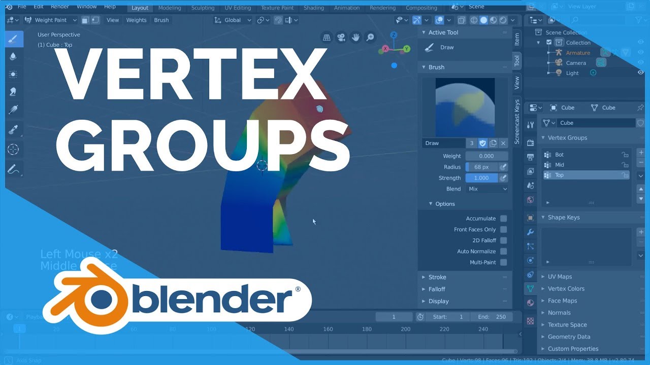 Groups - Blender 2.80 Fundamentals YouTube