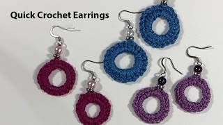 Easy Crochet Earrings Beginners Can Make Tonight