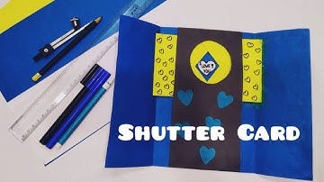 DIY Shutter card tutorial | how to make shutter card| how to make scrapbookcards|easy scrapbook card