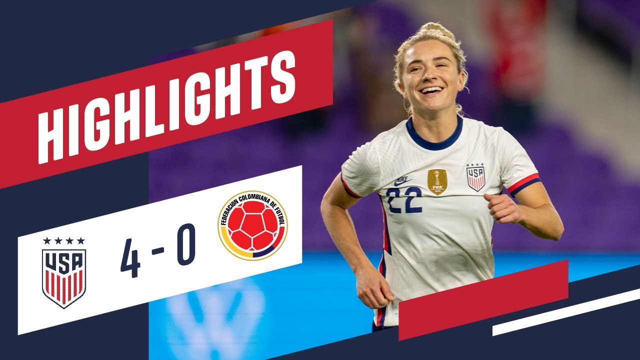 USWNT vs. Colombia Highlights Jan. 18, 2021 YouTube