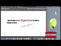 ADD Colour Signature on documents using Preview