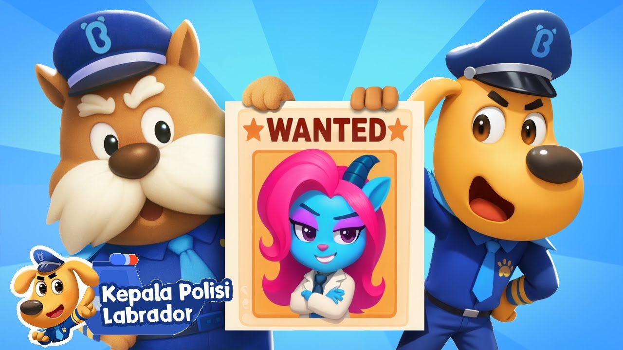 Eps.3 Misi Kerja Sama Polisi 🚔👮🏻| Seri Baru: Kota Air! 🌊 | Kartun Anak | Kepala Polisi Labrador