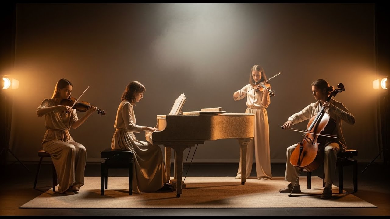 暮风拂琴弦，钢琴与弦乐绘就静谧夜晚的心灵咖啡时光