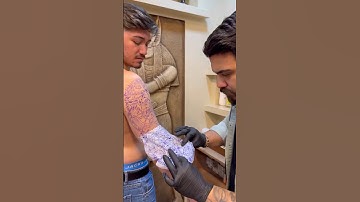 Dünya Şampiyonuna Kolumu kaplattım 😮Sizce nasıl oldu? | Canım çok acıdı| #tattoo #dövme