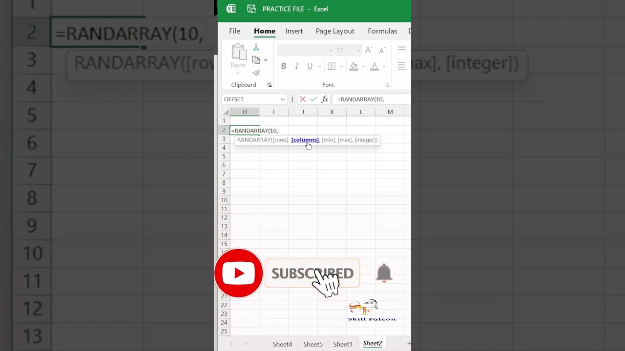 आइए RANDARRAY फार्मूला सीखते हैं | Generate Random RAWDATA Instantly in Excel! 📊💥