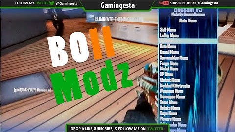 Bo2 Bossam Mod Menu!  - God Mode, Aimbot,and More! (Ps3)