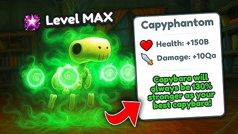 Ontgrendel OP SECRET Capyphantom in Capybara Evolution! (Roblox)