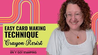 Crayon Resist Technique – 3 Easy Card Ideas with Embossing Folders screenshot 3
