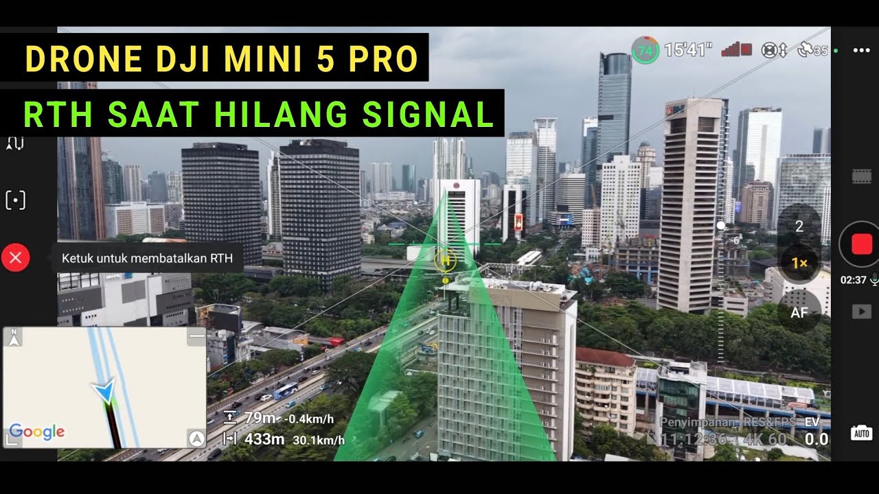 DJI Mini 5 Pro, RTH Drone Video Jakarta 2025