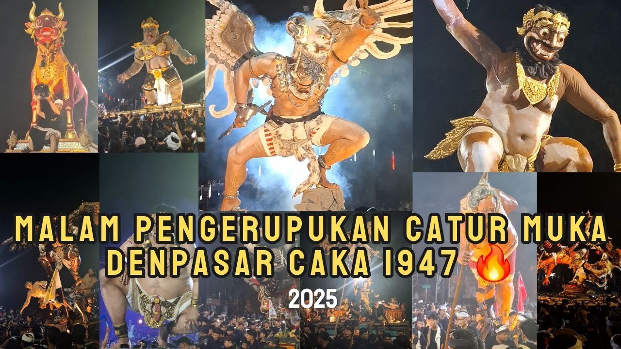 SERUU !! OGOH OGOH MALAM PENGERUPUKAN CATUR MUKA DENPASAR CAKA 1947 2025 #ogohogoh #ogohogoh2025