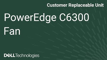 PowerEdge C6300 Series: Remove/Install Fan