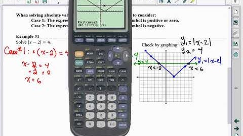 Math 20-1 Lesson 7 3 Absolute Value Equations