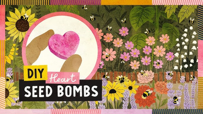 Sun Hats & Wellie Boots: DIY Seed Paper Hearts - Plant & Grow Wildflowers  for the Bees