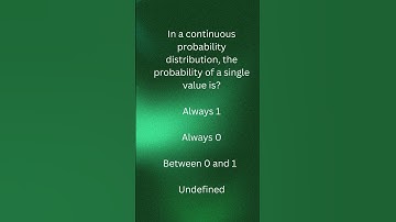 Probability Distribution MCQ Solved in 6 seconds