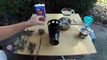Homemade Tin Can Rocket Stove