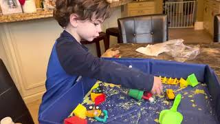 Luca playing with his trucks 33 mo by Asha Max 69 views 1 year ago 44 seconds