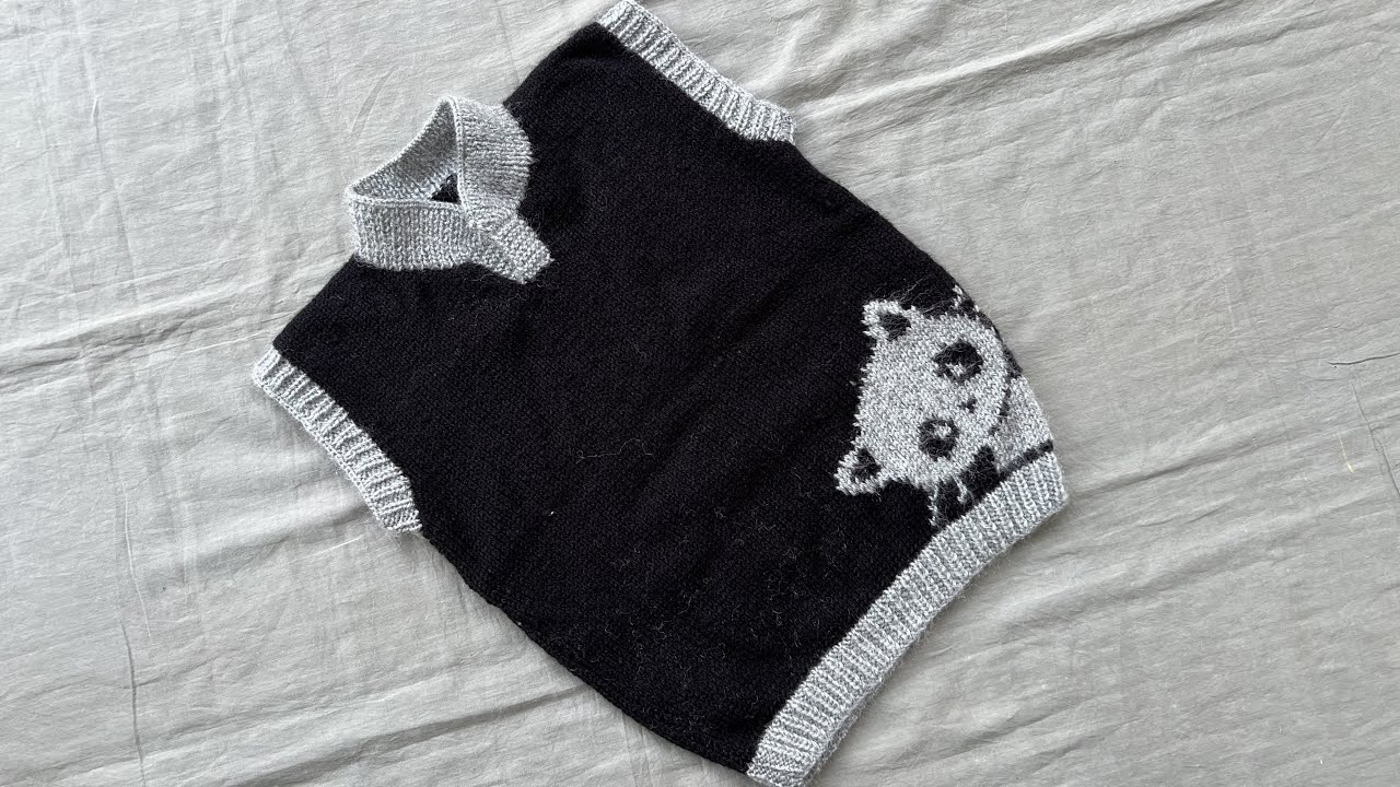 New Half Sweater design for 2.5 to 5 year old baby|Cat knitting pattern|Part- 4|Woolen Tutorial #56