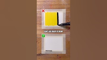 How to Make a Gradient Correctly with Paint Markers! ✨🤔 #art #hack #trick