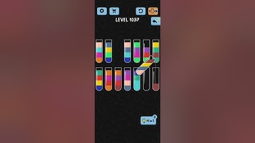 Water Color Sort Level 1037 Walkthrough Solution iOS/Android