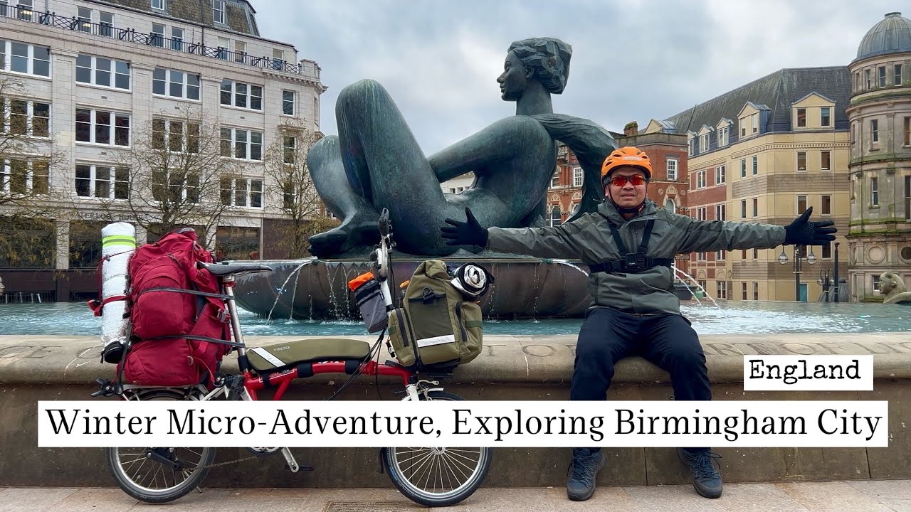 Solo Brompton Winter Adventure | Birmingham Canal, Cadbury World, Chinatown and Camping & Cooking 