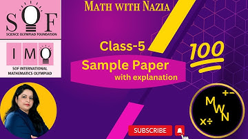 IMO/SOF Sample paper with explanation class 5| Want to crack IMO Exam | 2022 -2023| 100%