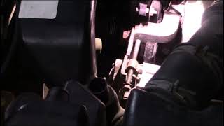 Replacing the alternator belt and bottom bolt on a 1999 kia sportage.