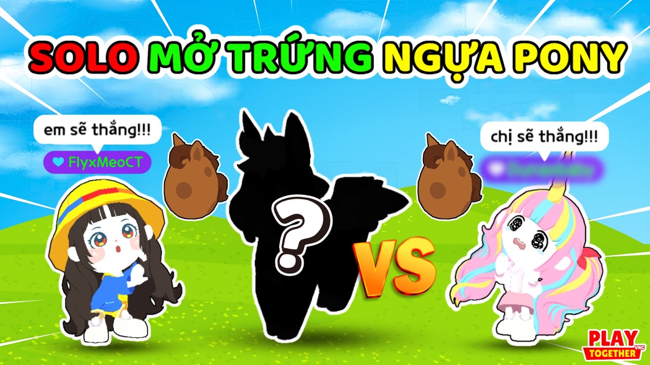 Meo Solo Mở Trứng Ngựa Pony Cùng NGƯỜI BÍ ẨN Này Và Cái Kết Ai Thắng? | Play Together