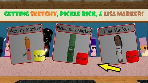Getting Sketchy, Pickle Rick, & Lisa in Piggy: Find the Markers!